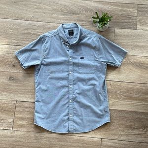 Blue RVCA button down